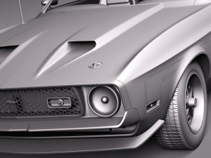Mustang Mach-1 1971 3D Model