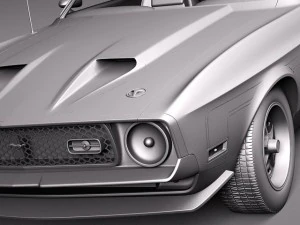 Mustang Mach-1 1971 3D Model