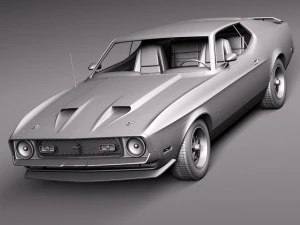 Mustang Mach-1 1971 3D Model