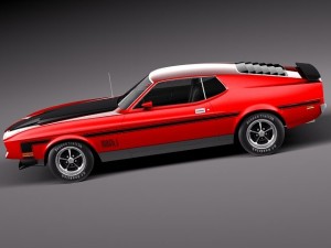 Mustang Mach-1 1971 3D Model