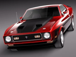 Mustang Mach-1 1971 3D Model