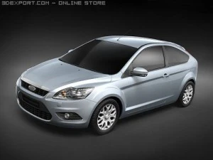 フォーカス 2008 ミッドポリ 3Dモデル