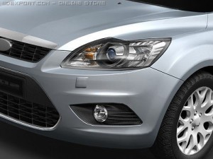 Focus 2008 midpoly 3D Модель