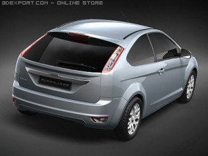 Focus 2008 midpoly 3D Модель