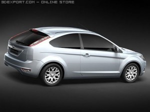 Focus 2008 midpoly 3D Модель