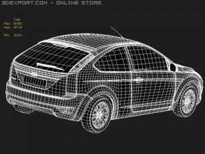 Focus 2008 midpoly 3D Модель