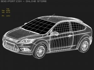Focus 2008 midpoly 3D Модель