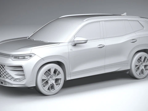 Volkswagen Tayron 2025 3D Model