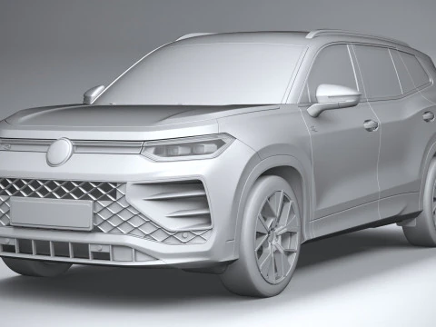 Volkswagen Tayron 2025 3D Model