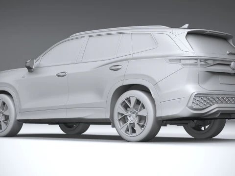 Volkswagen Tayron 2025 3D Model