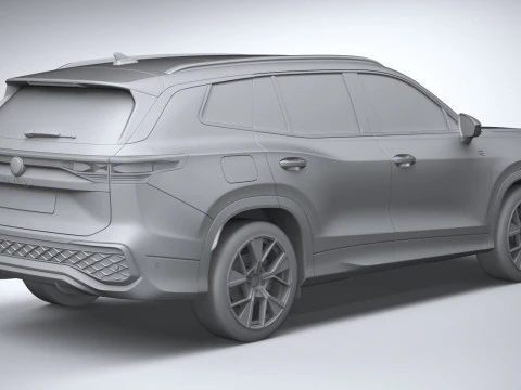 Volkswagen Tayron 2025 3D Model