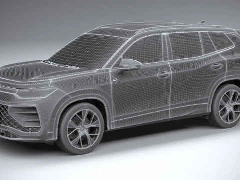 Volkswagen Tayron 2025 3D Model