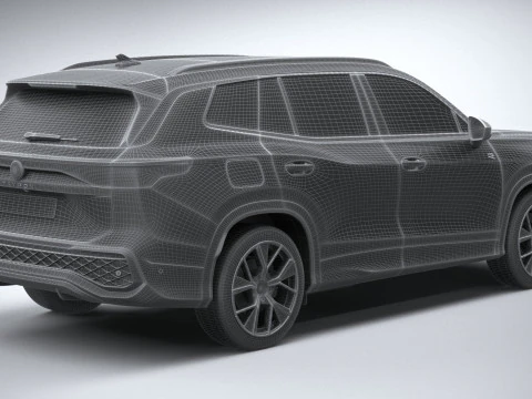 Volkswagen Tayron 2025 3D Model