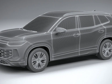 Volkswagen Tayron Regular 2025 3D Model