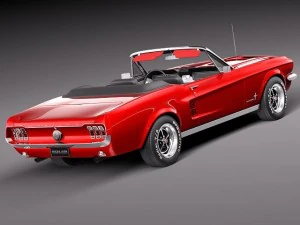 Mustang 1967 Convertible 3D Model