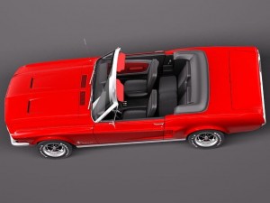 Mustang 1967 Convertible Modèle 3D