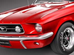 Mustang 1967 Convertible 3D Model