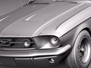 Mustang 1967 Convertible Modèle 3D