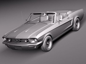 Mustang 1967 Convertible Modèle 3D