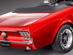 Mustang 1967 Convertible Modèle 3D