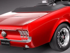 Mustang 1967 Convertible 3D Model