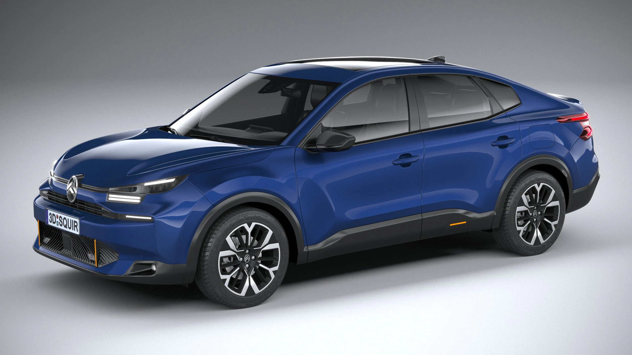 Citroen C4X 2025 3D Model .c4d .max .obj .3ds .fbx .stl .blend 