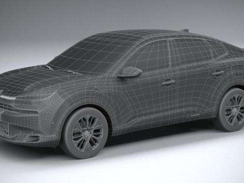 Citroen C4X 2025 3D-Modell