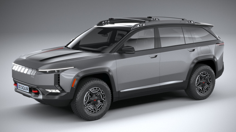 Jeep Wagoneer S Trailhawk 2025 3D 模型 .c4d .max .obj .3ds .fbx .stl .blend