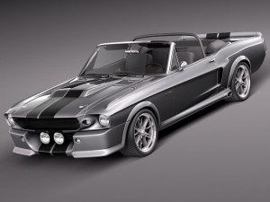 Mustang GT500 Eleanor 1967 convertible Modèle 3D