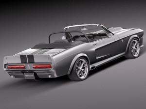 Mustang GT500 Eleanor 1967 convertible 3D Model