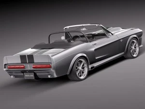 Mustang GT500 Eleanor 1967 convertible 3D Model