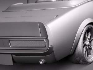 Mustang GT500 Eleanor 1967 convertible 3D Model