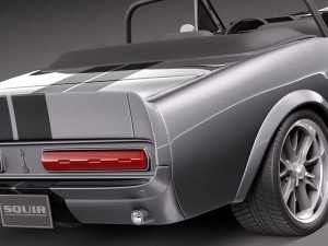 Mustang GT500 Eleanor 1967 convertible 3D Model