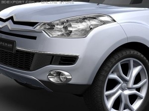 Citroen C-Crosser midpoly 3D Модель