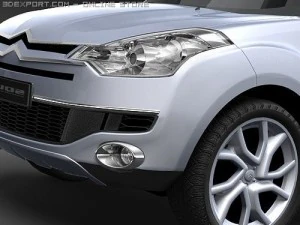 Citroen C-Crosser midpoly 3D Model