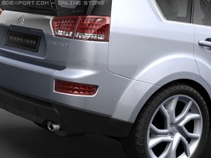 Citroen C-Crosser midpoly 3D Модель