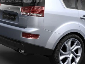 Citroen C-Crosser midpoly 3D Model