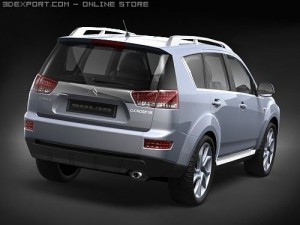 Citroen C-Crosser midpoly 3D Модель