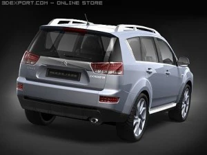Citroen C-Crosser midpoly 3D Model