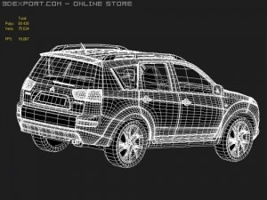 Citroen C-Crosser midpoly 3D Модель