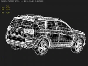 Citroen C-Crosser midpoly 3D Model