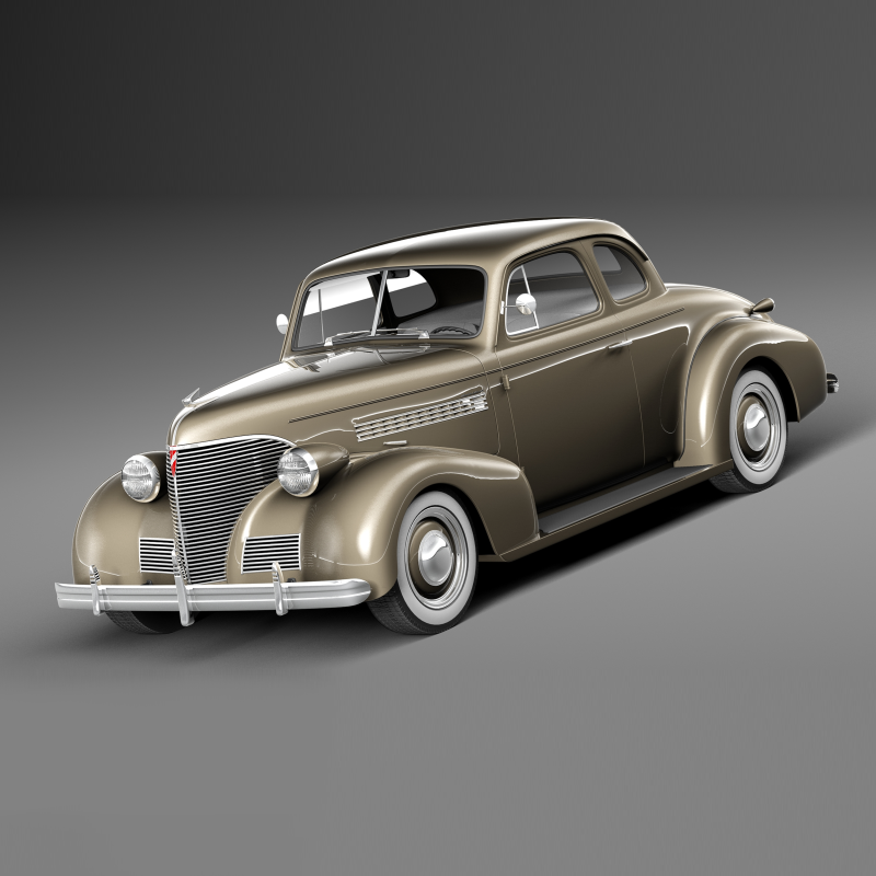 Chevrolet Coupe 1939 3D Modell .c4d .max .obj .3ds .fbx .stl .blend 