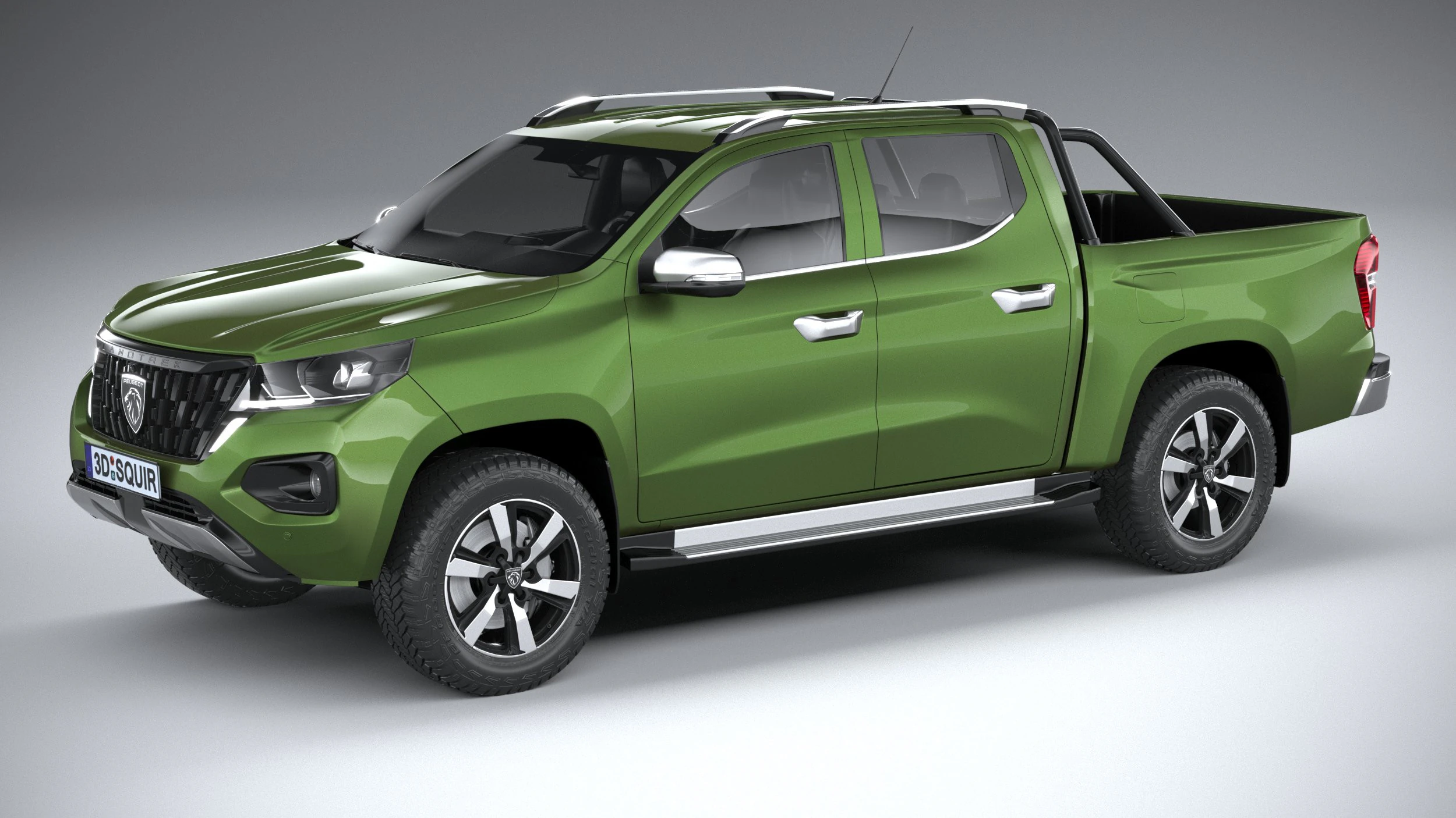 Peugeot Landtrek Long 2025 3D Model .c4d .max .obj .3ds .fbx .stl .blend 