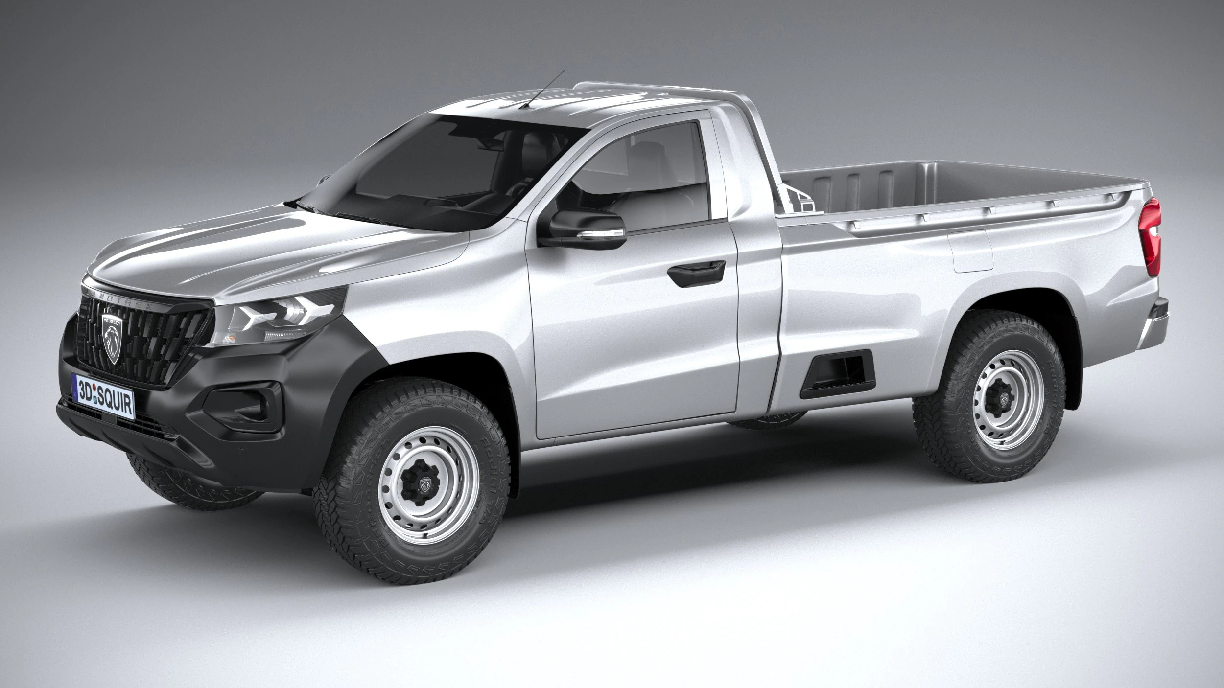 Peugeot Landtrek Short 2025 3D Model .c4d .max .obj .3ds .fbx .stl .blend