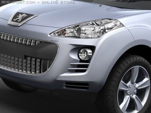 Peugeot 4007 midpoly 3Dモデル