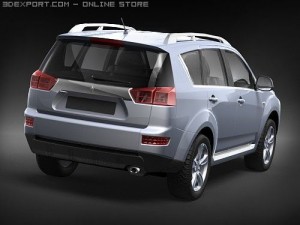 Peugeot 4007 midpoly 3Dモデル