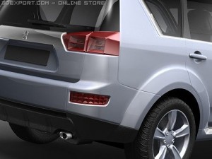 Peugeot 4007 midpoly 3Dモデル