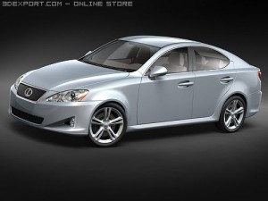 Lexus IS250 midpoly 3D Model