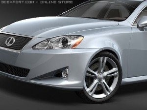 Lexus IS250 midpoly 3D Model