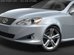Lexus IS250 midpoly 3D Model